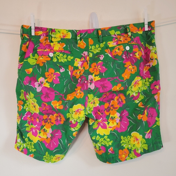 Polo Ralph Lauren Mens Slim Fit Tropical Flowers Shorts Size 38 - Picture 4 of 15